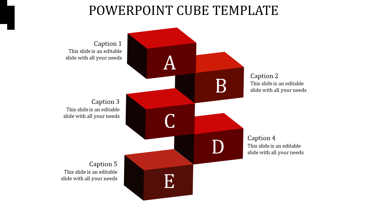 POWERPOINT CUBE TEMPLATE-POWERPOINT CUBE TEMPLATE-RED-5